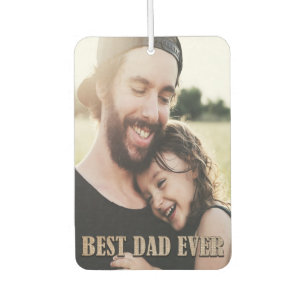 Ambientador Rústico personalizado 2 foto mejor papá jamás