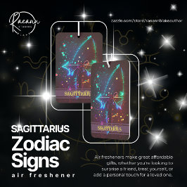 Ambientador Sagittarius Zodiac Rótulos Freshener de aire celes