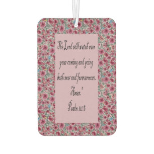 Ambientador "Salmo 121:8 Freshener de aire floral - Coche cris