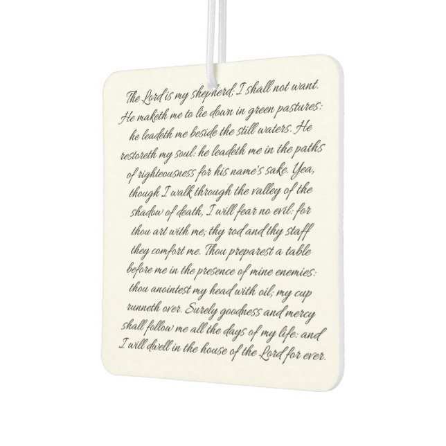 Ambientador Salmos 23 - fresador de coches (Izquierda)