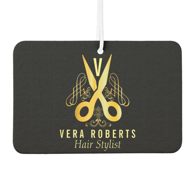 Ambientador Salón De Belleza Y De Oro De Estilo Hair (Anverso)