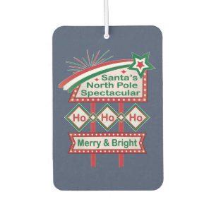 Ambientador Santa Marquee Retro - Ho Ho Merry & Bright