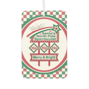 Ambientador Santa Marquee Retro - Ho Ho Merry & Bright