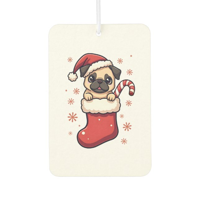 Ambientador Santa Pug Delight (Anverso)