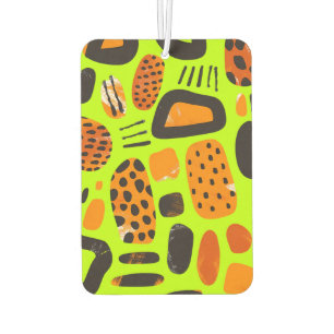 Ambientador "Savanna Pop: Vibes tribales en Naranja y negro"