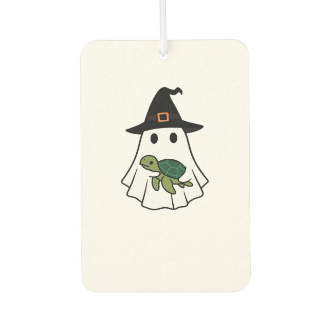 Ambientador Sea Turtle Halloween Ghost Witch Hat Animal Lovers (Anverso)