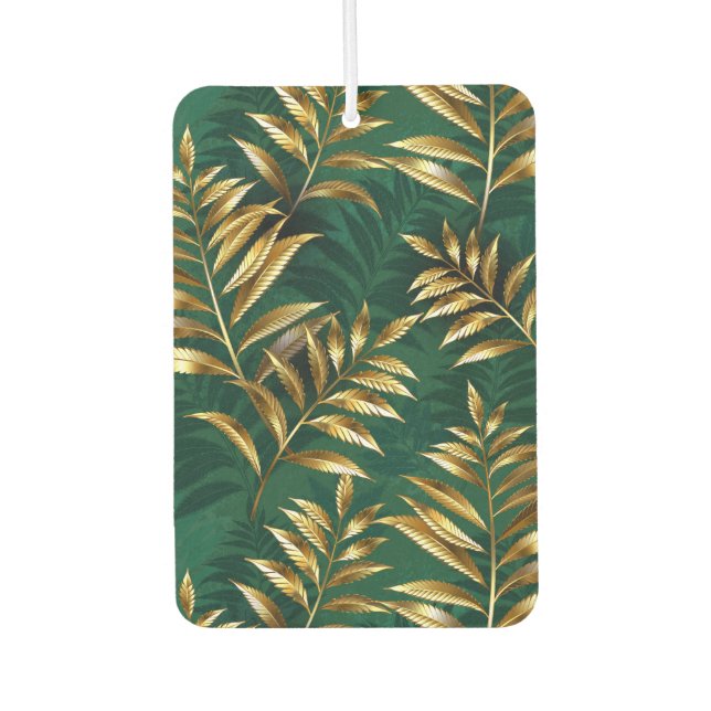 Ambientador Seamless pattern with golden ferns (Anverso)