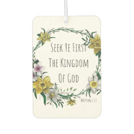 Ambientador Seek Ye First the Kingdom Air Freshener