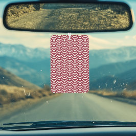 Ambientador Seigaiha, Waves, Japanese, Burgundy and White