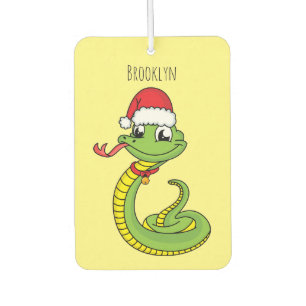 Ambientador Serpiente verde suave con personalizado de sombrer