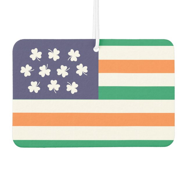 Ambientador Shamrock Bandera Americana Irlandesa (Anverso)