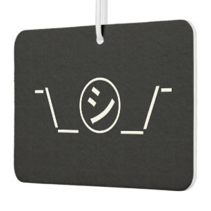 Ambientador Shi Kana Shrug Emoticon ¯\_ ㋛_/ Ø Kaomoji japonés