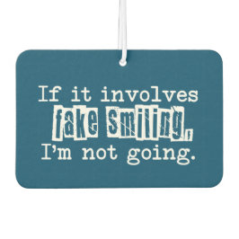 Ambientador Si involucra tipografía divertida y sonriente fals