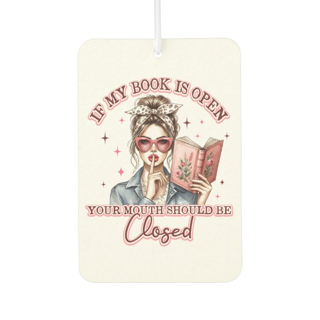 Ambientador Si Mi Libro Está Abierto... (Anverso)