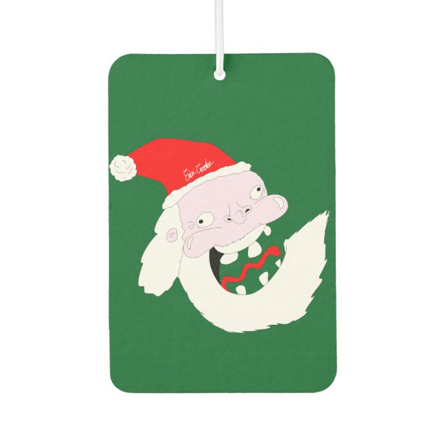 Ambientador Silly goofy Santa Claus cartoon face  (Anverso)
