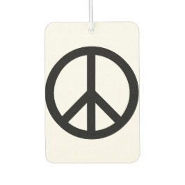 Ambientador Símbolo de paz Anti Guerra Automóvil blanco negro