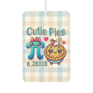 Ambientador Símbolo divertido "Cutie Pies" Cute Pi y Pie Pun
