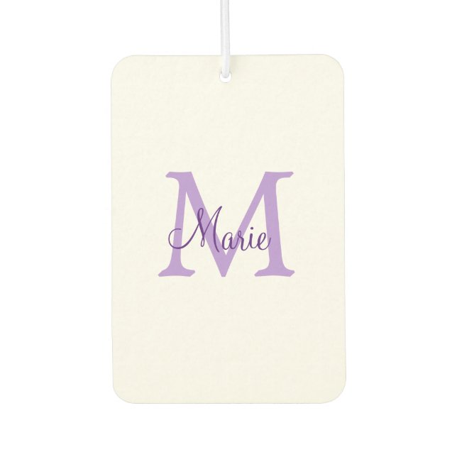 Ambientador simple minimal add name monogram pink red   throw  (Anverso)