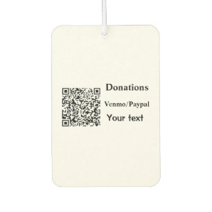 Ambientador Simple y mínimo añadir donaciones de código de bar