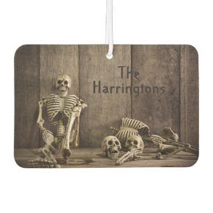 Ambientador Skeletons nombre personalizado coche air fresner