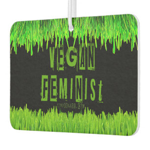 Ambientador SlipperyJoe's atención vegana feminista que llama 