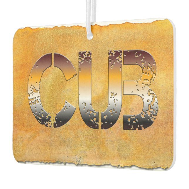 Ambientador SlipperyJoe's cub word naranja-tonos marrones pro (Izquierda)