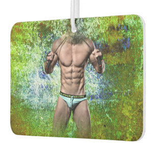 Ambientador SlipperyJoe's hombre adulto muy musculoso sin cami