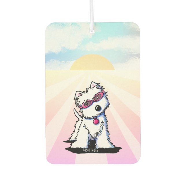 Ambientador Sol de Verano Westie (Anverso)
