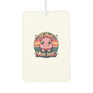 Ambientador Solo un chica que ama a moo deng Cute Baby Hippo M