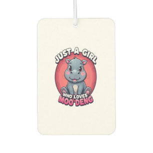 Ambientador Solo un Chica que ama a Moo Deng Cute Hippo fans d