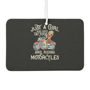 Ambientador Sólo un Chica que ama las motocicletas Gracioso re