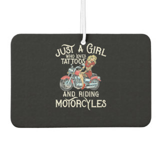 Ambientador Sólo un Chica que ama las motocicletas Gracioso re