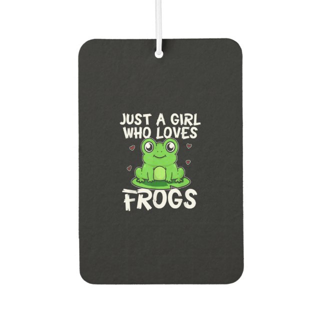 Ambientador Solo un Chica que ama las ranas | Regalo de rana v (Anverso)