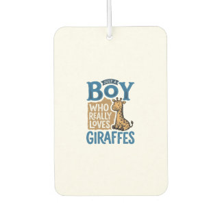 Ambientador Solo un chico que ama las jirafas Diseño de camise
