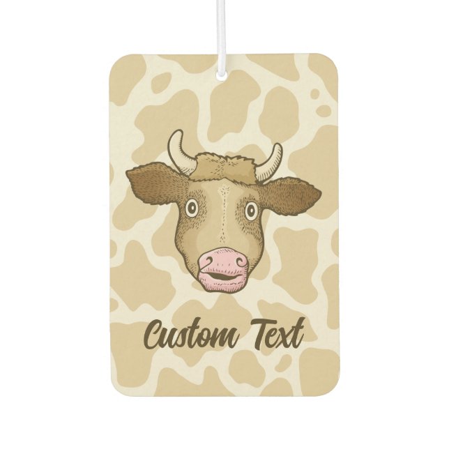 Ambientador Sorprendido Cow Car Air Freshener (Anverso)
