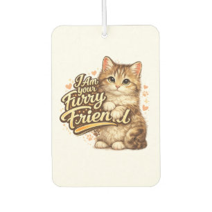 Ambientador Soy tu amigo peludo Diseño de gato
