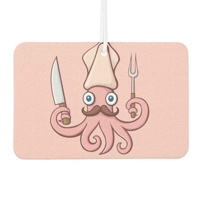 Ambientador Squid Chef Personalizado (Anverso)