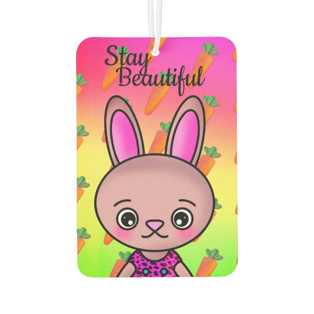 Ambientador Stay Beautiful Bonito Bunny Cute Carrot (Reverso)