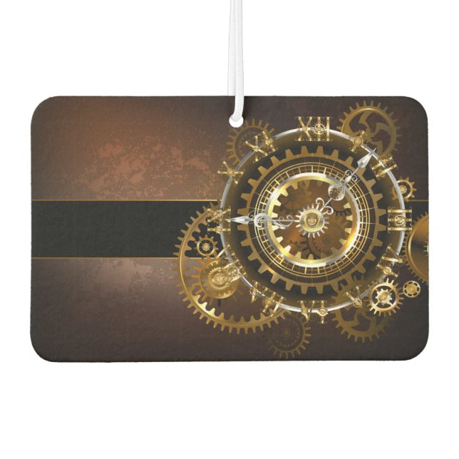 Ambientador Steampunk clock with antique gears (Anverso)