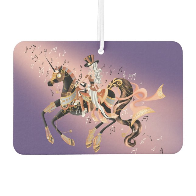 Ambientador Steampunk y caballo mecánico  (Anverso)