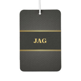 Ambientador Stylish Black Carbon Gold Monogram