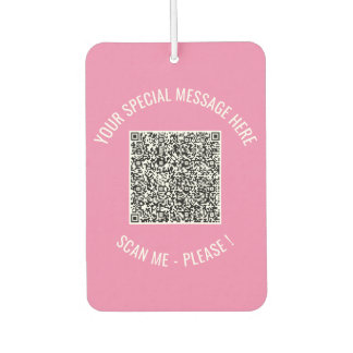 Ambientador Su código QR y el Personalizado de texto de aire f