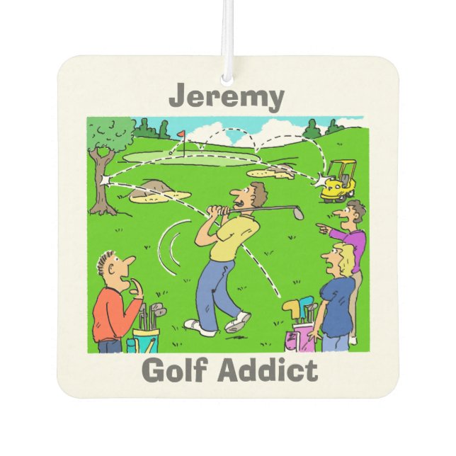 Ambientador Su Elección de Nombre. Golf Addict (Anverso)