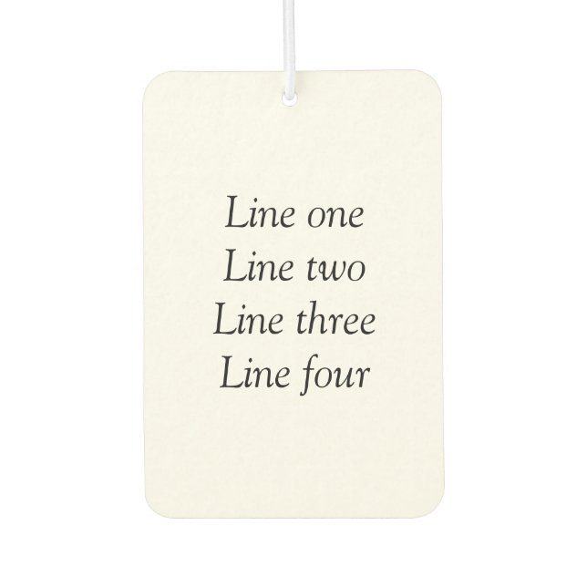 Ambientador Su mensaje aquí agrega nombre de texto monograma i (Anverso)