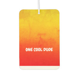 Ambientador (Su texto) Grunge gradiente amarillo / Naranja que