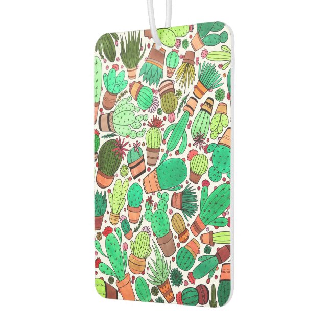 Ambientador Suculento Cactus Potted Plants Green Cacti Garden (Izquierda)