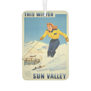 Ambientador Sun Valley Idaho Vintage Travel Air Fresner