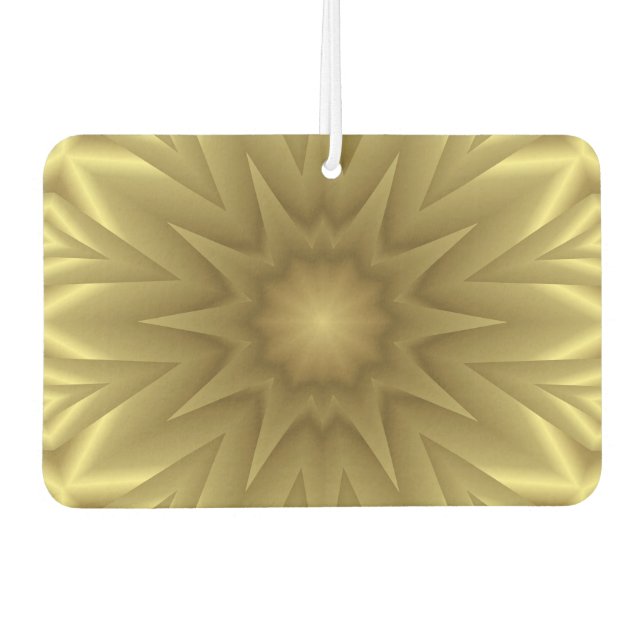 Ambientador Sunny Bliss: Plantilla floral dorada amarilla (Anverso)