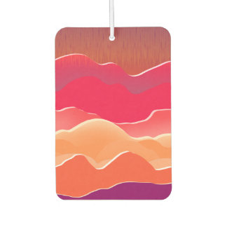 Ambientador Sunset Peaks Moderno Paper Collage Art