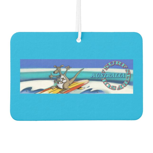 Ambientador Surf Australia protector de aire para coches (Anverso)